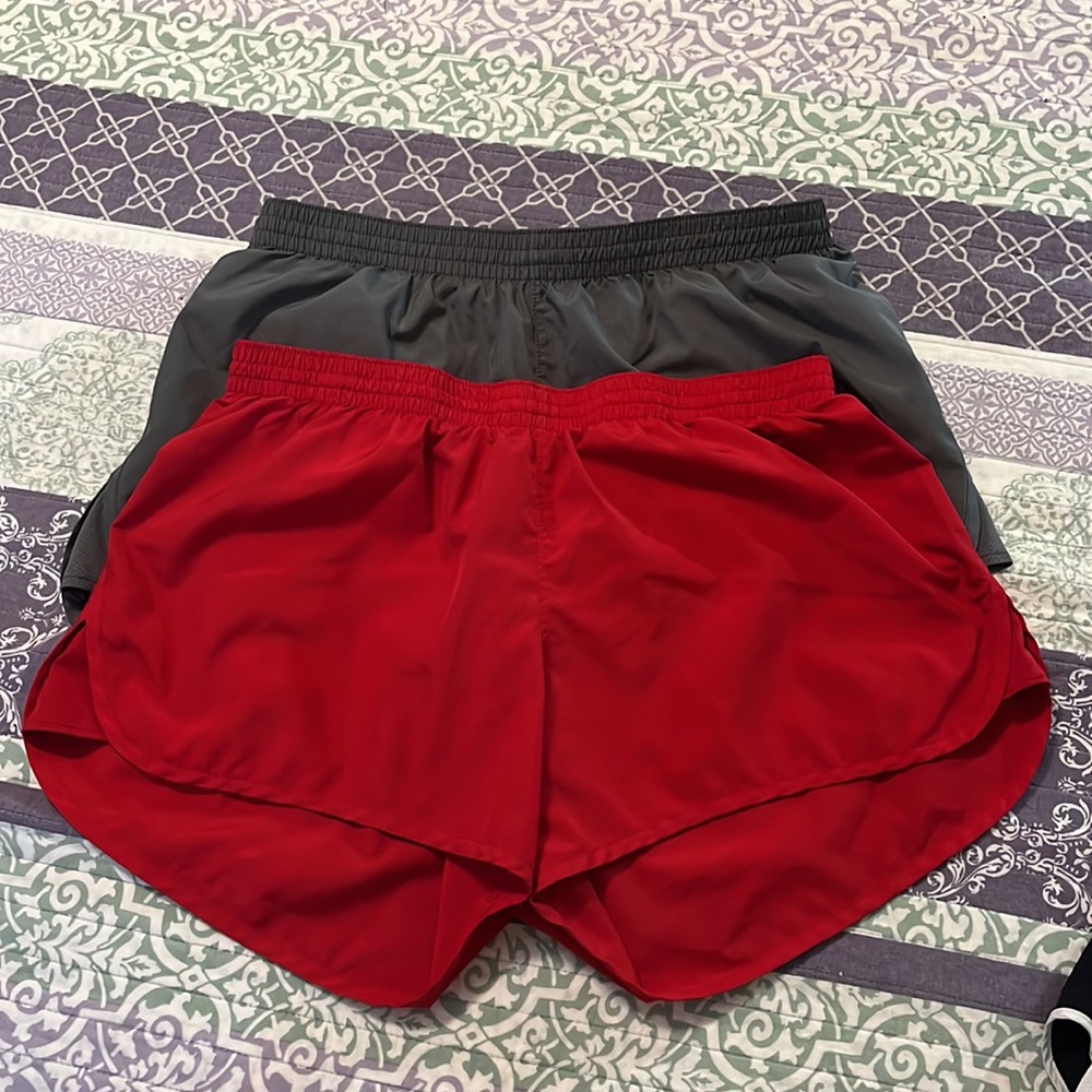 Augusta Sportswear shorts size Large red and gray 2 pairs